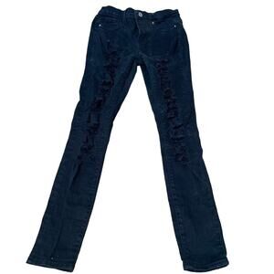 SONG Denim jeans skinny distressed black The Perfect midrise SZ 3 SM stretch